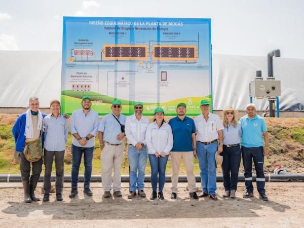 planta energía con biogas